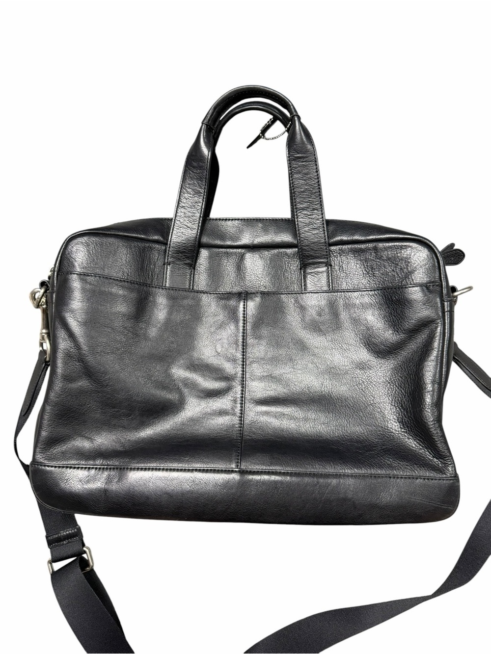 Coach Hamilton Smooth Leather Briefcase Black - Picture 8 of 16